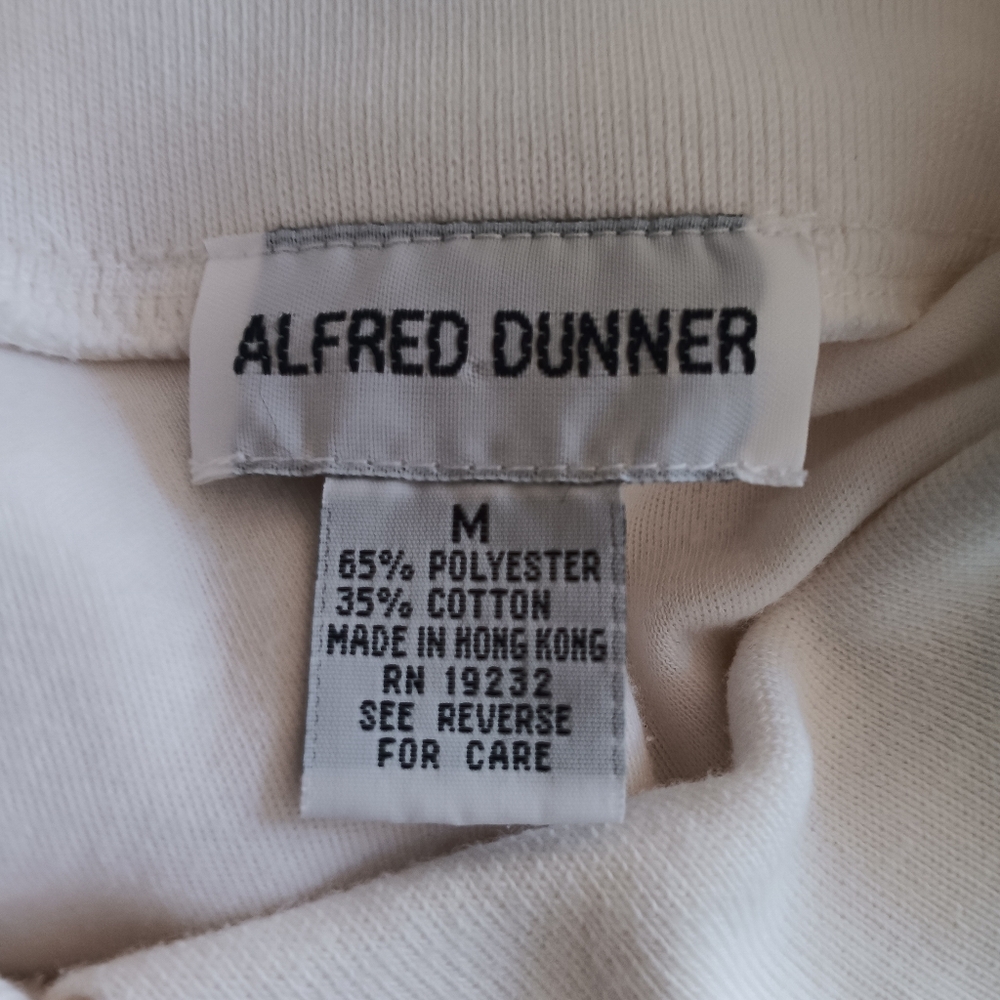 Alfred Dunner White Embroidered Floral Short Sleeve Top M - Picture 8 of 8